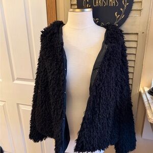 Elegant Black Teddy Jacket for Women